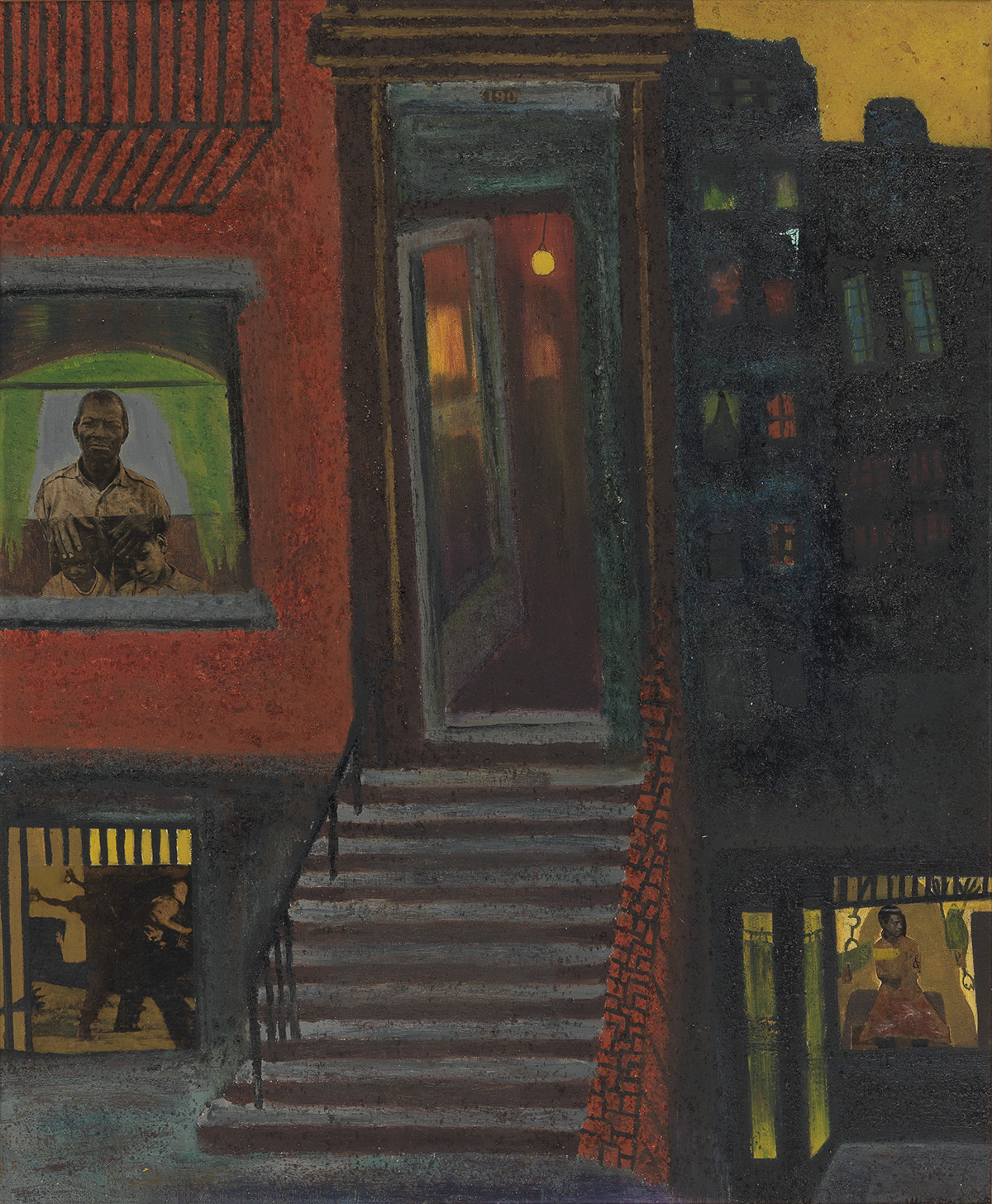 VINCENT D. SMITH (1929 - 2003) Untitled (Brownstone Stairs).